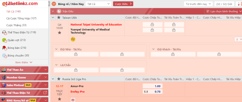Các thể loại kèo bóng rổ ảo