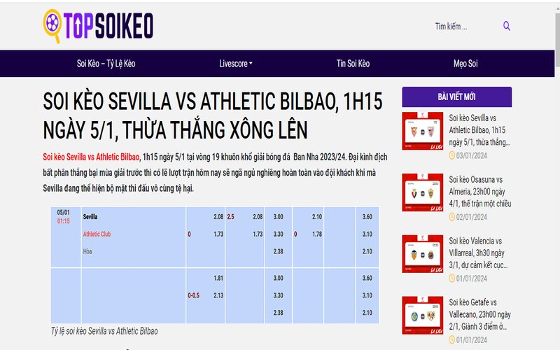 Phần nhìn thu hút, sinh động là ưu điểm dễ dàng nhận thấy nhất khi lần đầu tiên truy cập Topsoikeo.tv Phần nhìn thu hút, sinh động là ưu điểm dễ dàng nhận thấy nhất khi lần đầu tiên truy cập Topsoikeo.tv